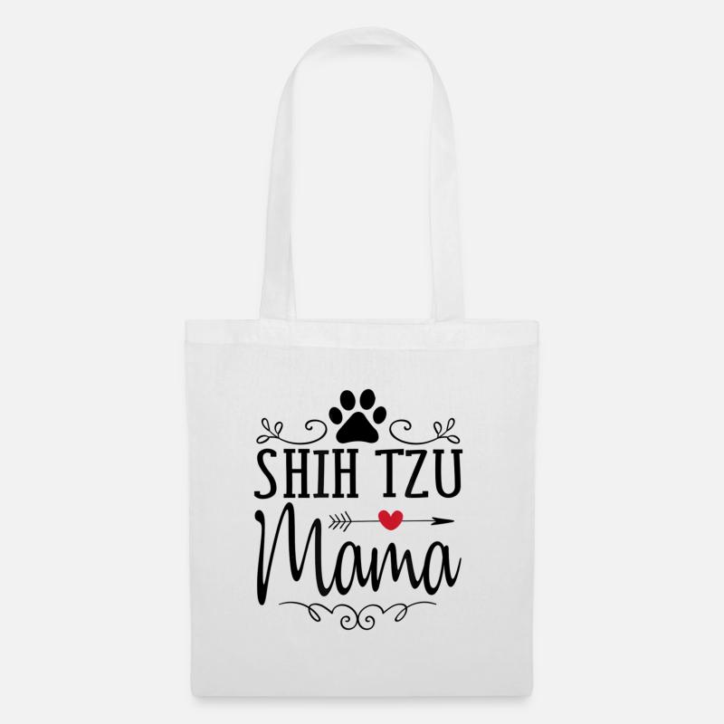 Shih Tzu - - Stoffbeutel - Weiß