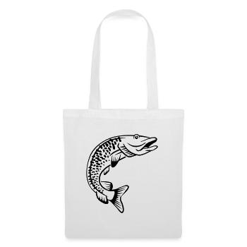 brochet - Sac en tissu - blanc - Devant