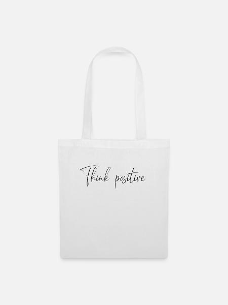 think positive - Tote Bag - white