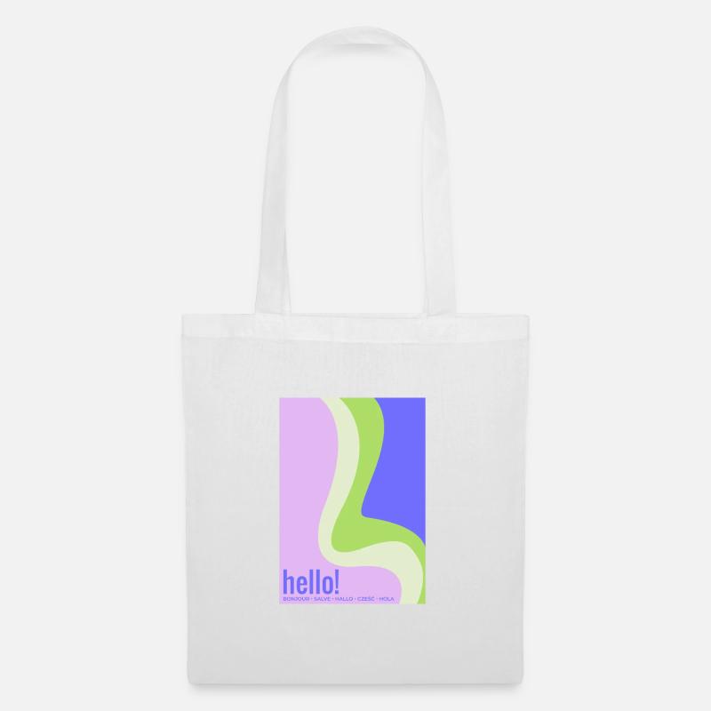 Hello - Tote Bag - white