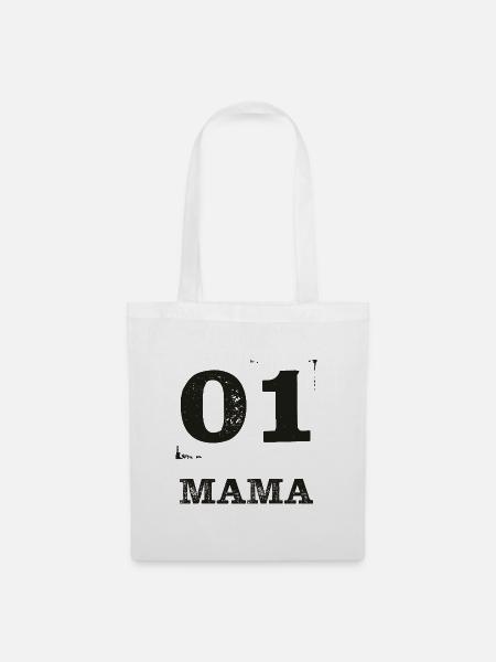 01 MAMA Distressed - Stoffbeutel - Weiß