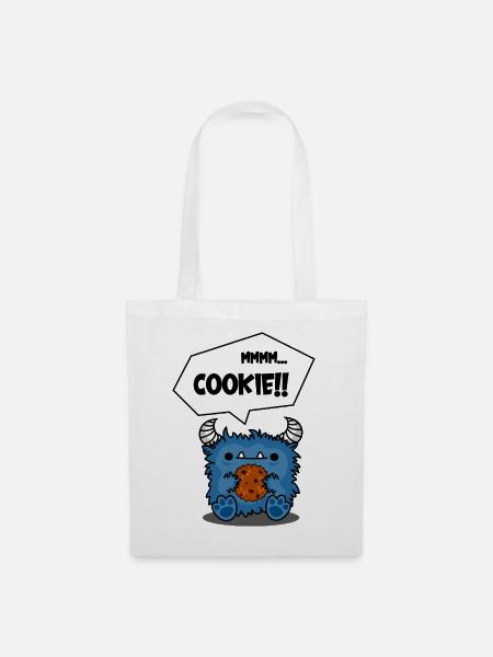 Cookie Monsta - Stoffbeutel - Weiß