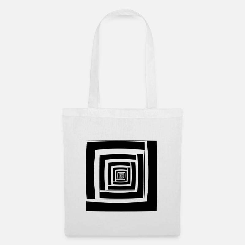 Quadrate Abstrakt Geometrie Geschenk Geschenkidee - Stoffbeutel - Weiß