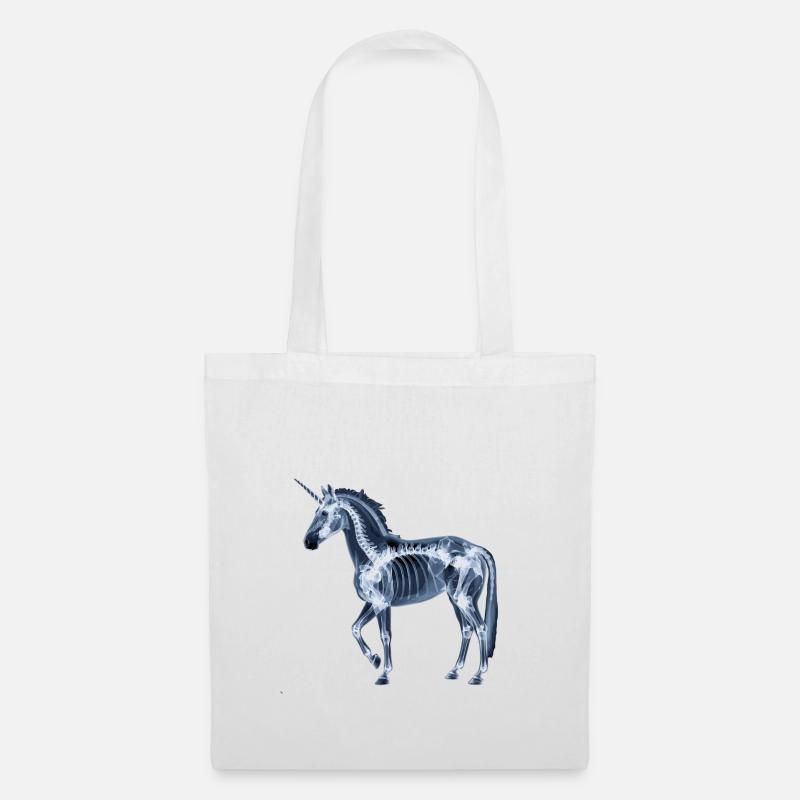 Einhorn X-Ray - Stoffbeutel - Weiß