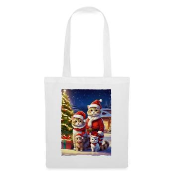 Christmas Cats Family 1.6 - Tote Bag - white - Front