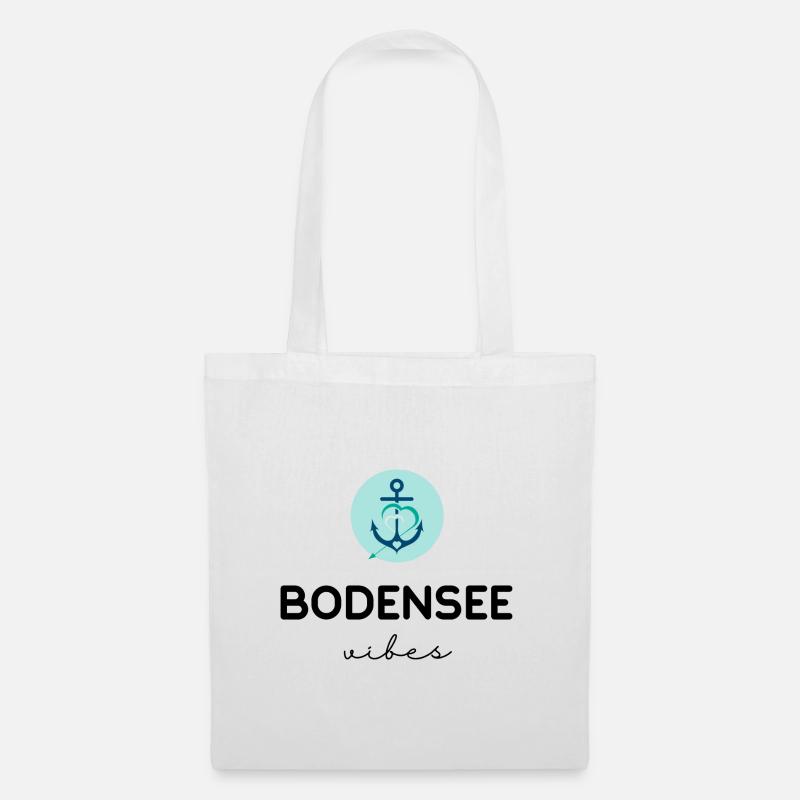 Bodensee Vibes Blue - Stoffbeutel - Weiß