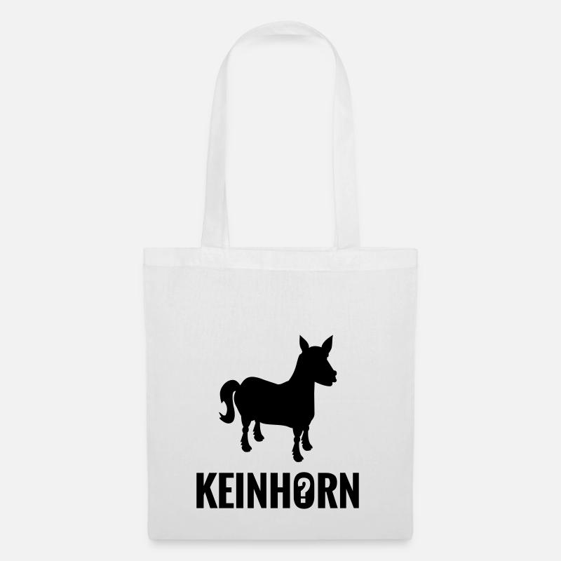 Keinhorn nicht Einhorn - Geschenk Idee - Stoffbeutel - Weiß