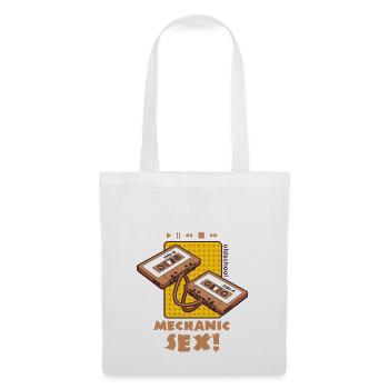 Mechanic sex, two cassettes are wound up. - Tote Bag - white - Front