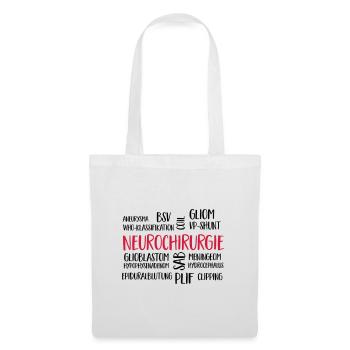 nuage de neurochirurgie - Sac en tissu - blanc - Devant