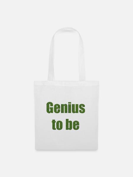 genius to be - Stoffbeutel - Weiß