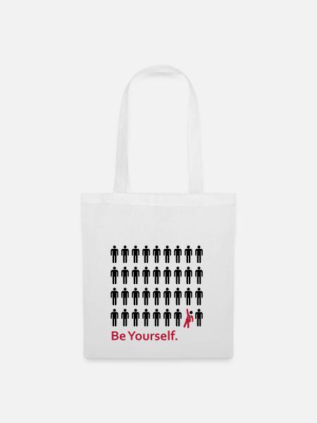 Be Yourself - Stoffbeutel - Weiß