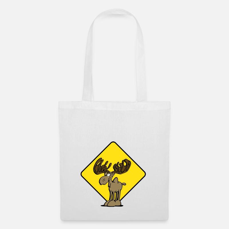 Attention Moose Moose - Sac en tissu - blanc