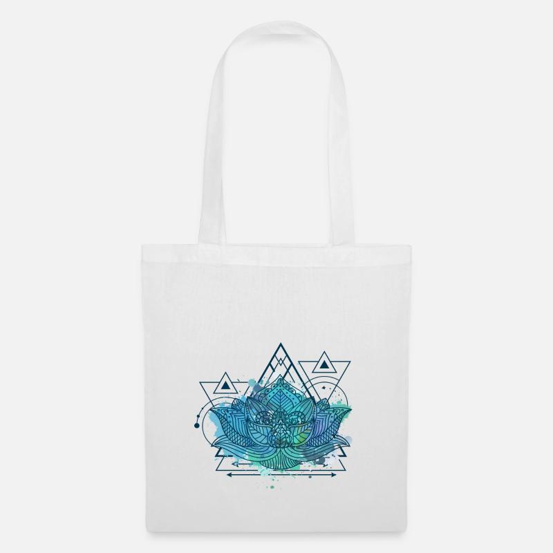 Triangle Lotus - Sac en tissu - blanc