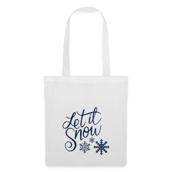 Let it snow Christmas New shape fane vintage design - Tote Bag - white - Front