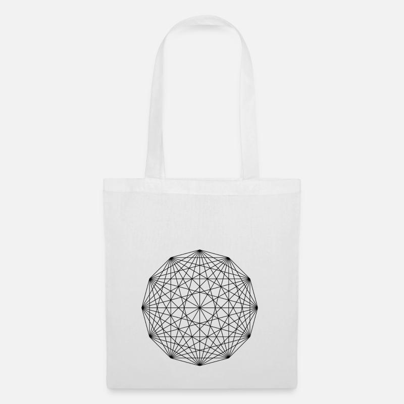 Geometrie Ornament - Stoffbeutel - Weiß