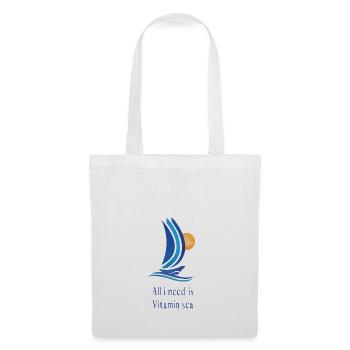 All i need is vitamin sea - Sac en tissu - blanc - Devant