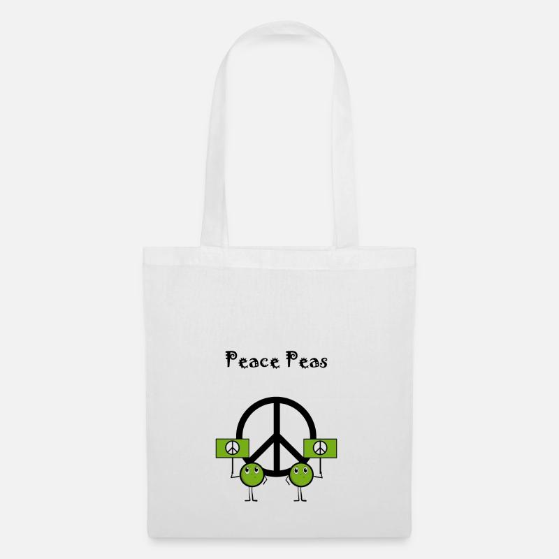 Peace peas - Tote Bag - white