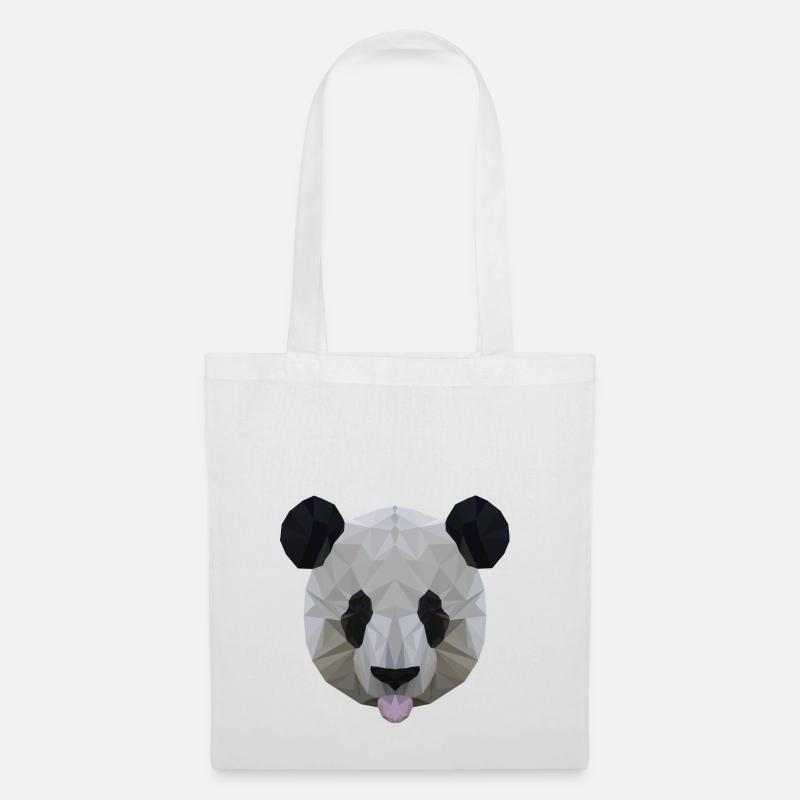 Polygon Panda - Tote Bag - white