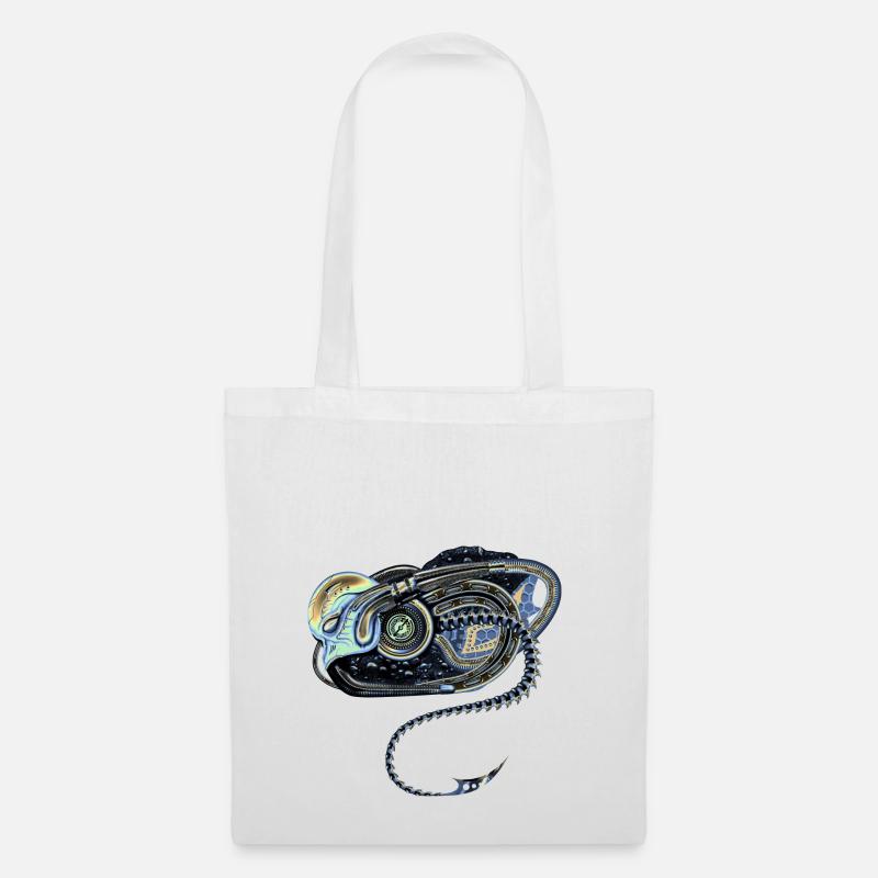 Alien biomechanics - Tote Bag - white