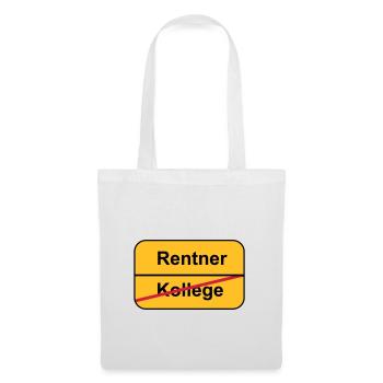 Pensionierung - Stoffbeutel - Weiß - Vorne