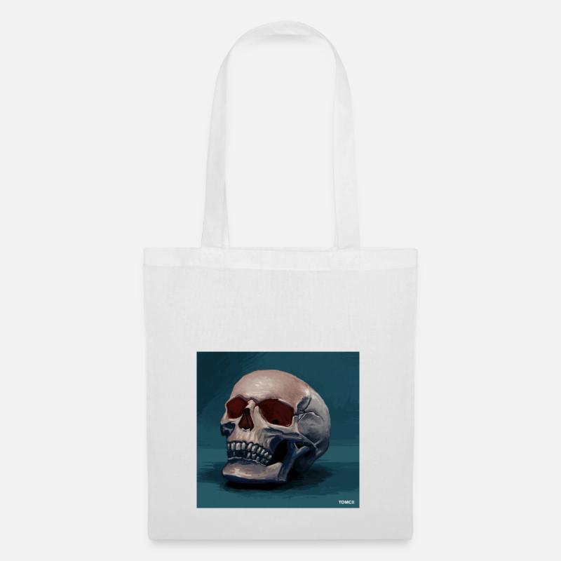 scull - Tote Bag - white