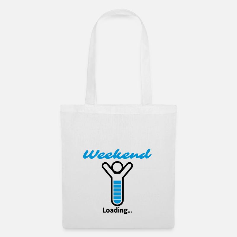 Week-end Loading ... - Sac en tissu - blanc