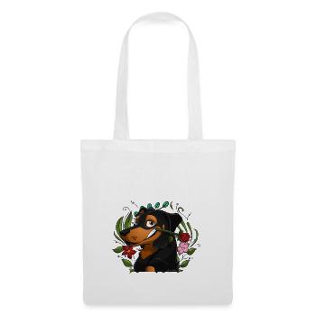 Das Glück Beauceron - Stoffbeutel - Weiß - Vorne