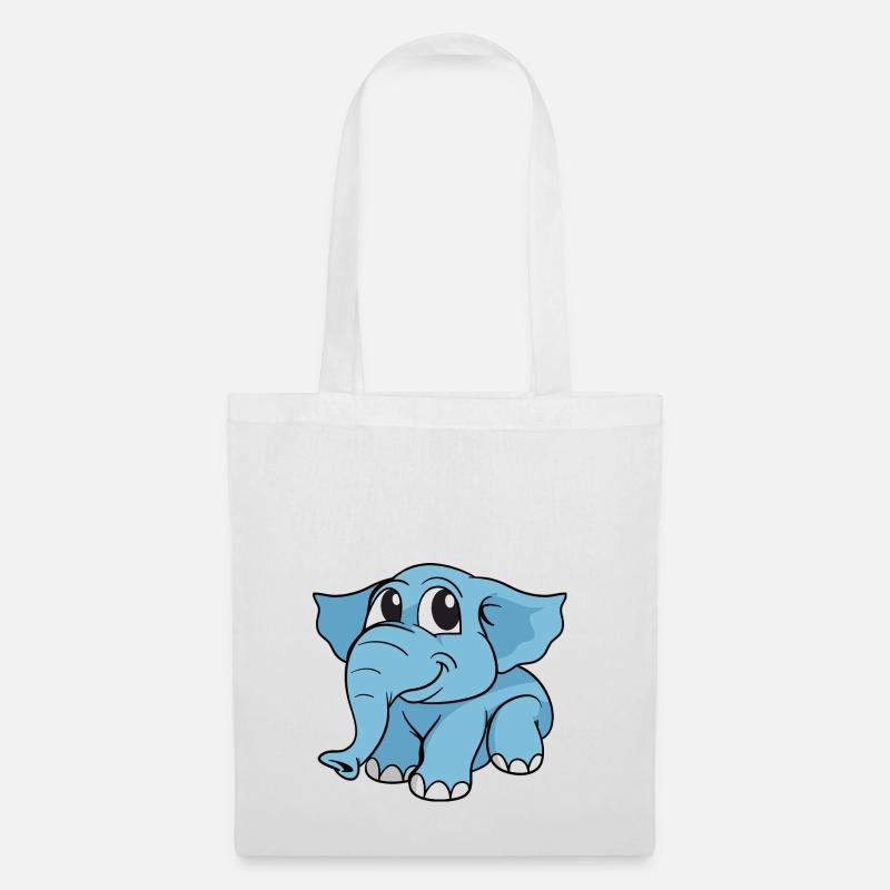Elephant Elefant - Stoffbeutel - Weiß