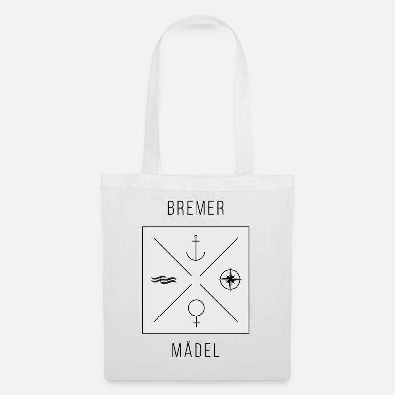 Bremer Maedel - Stoffbeutel - Weiß