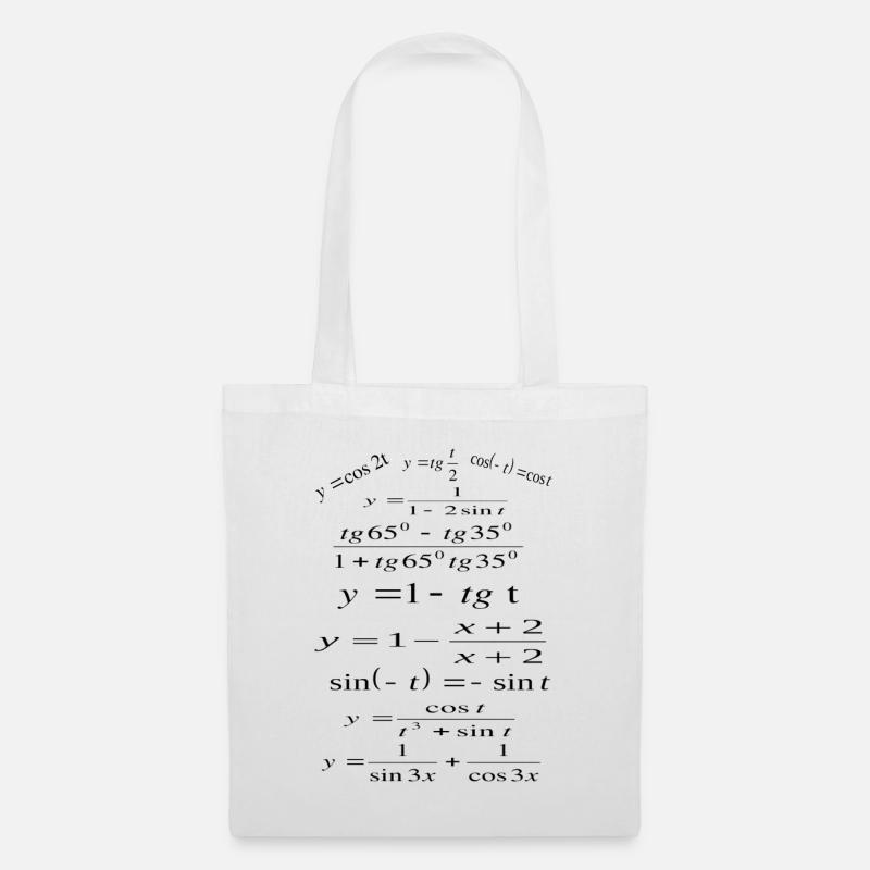 math - Sac en tissu - blanc