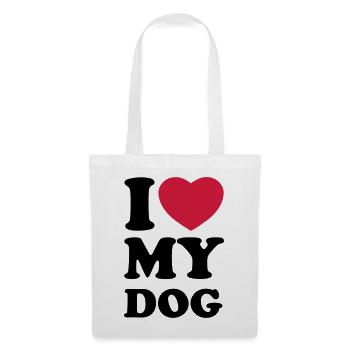 I love my dog - Tote Bag - white - Front