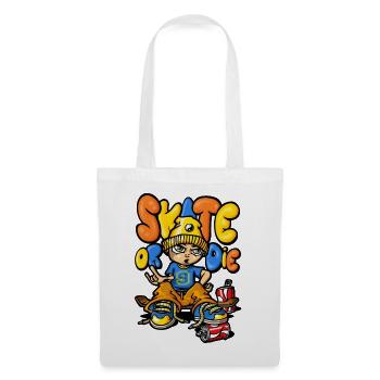 Skateboard and graffiti - Tote Bag - white - Front
