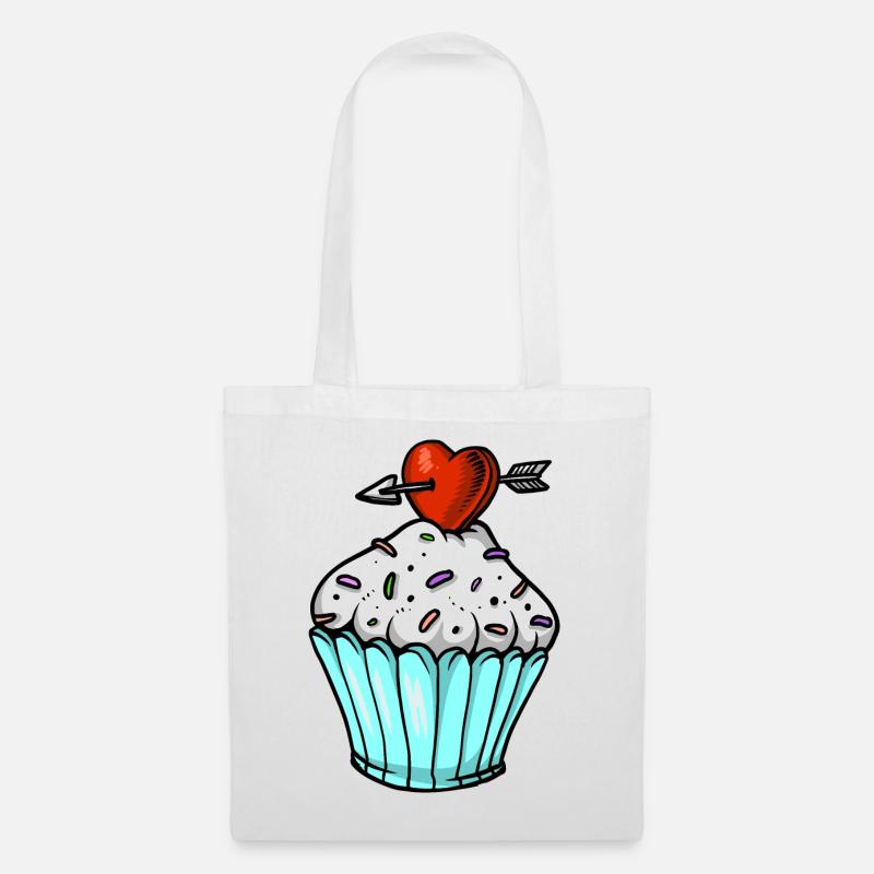 cupcake - Stoffbeutel - Weiß