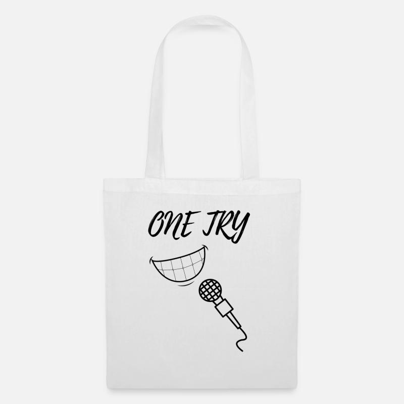 One Try Logo - Stoffbeutel - Weiß