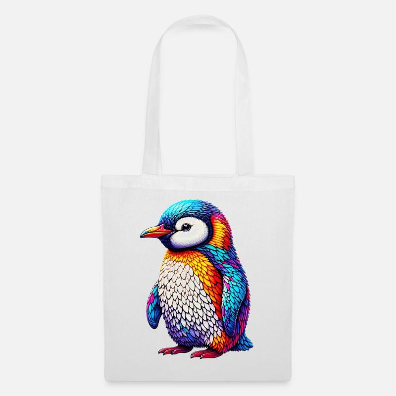 Pinguin - Stoffbeutel - Weiß