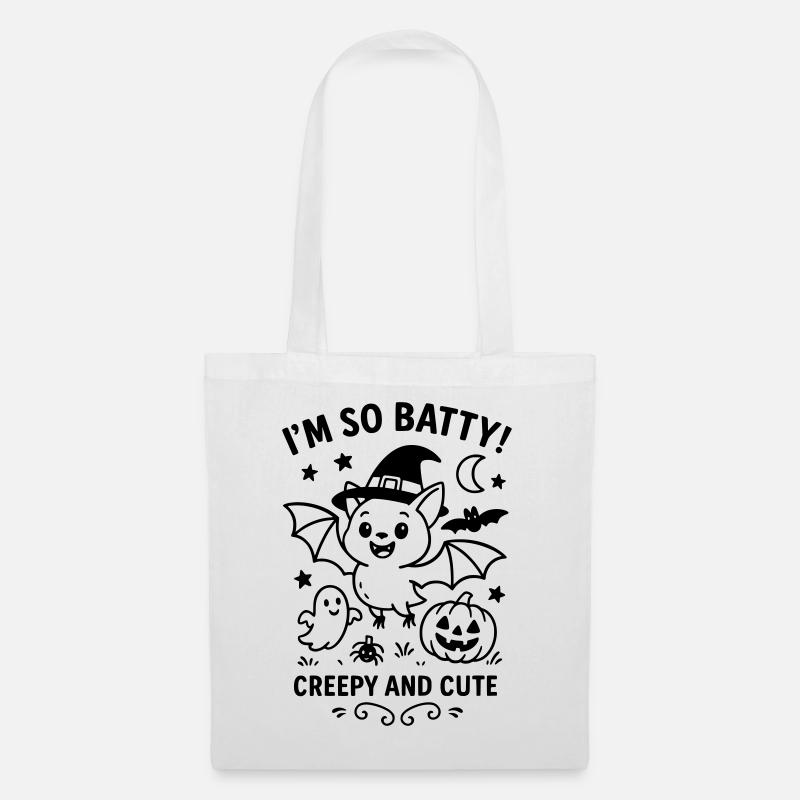 batty - Stoffbeutel - Weiß