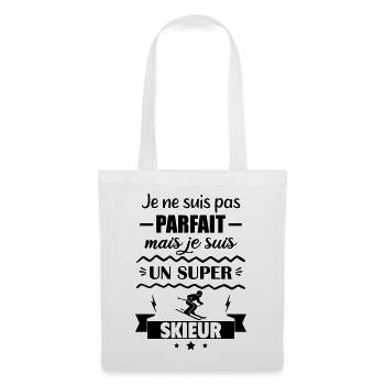 Pas parfait mais super skieur - Sac en tissu - blanc - Devant