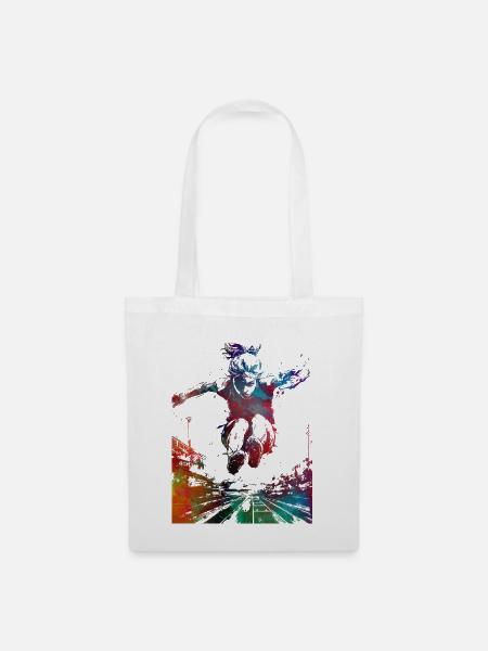Weitsprungsportkunst #sport - Stoffbeutel - Weiß