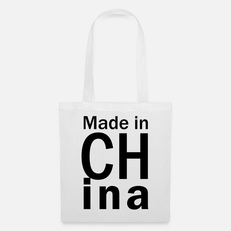 Hergestellt in CHina - Stoffbeutel - Weiß