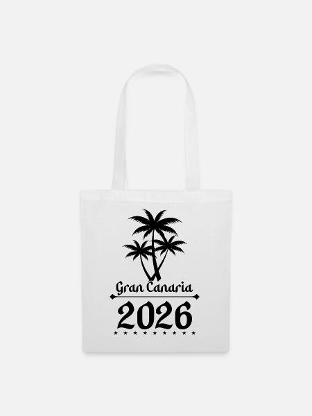 Gran Canaria 2026 - Stoffbeutel - Weiß