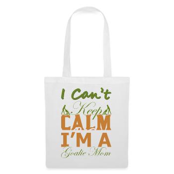 Cadeau drôle de maman gardien – Chemise Je n’arrive pas à garder son calme - Sac en tissu - blanc - Devant
