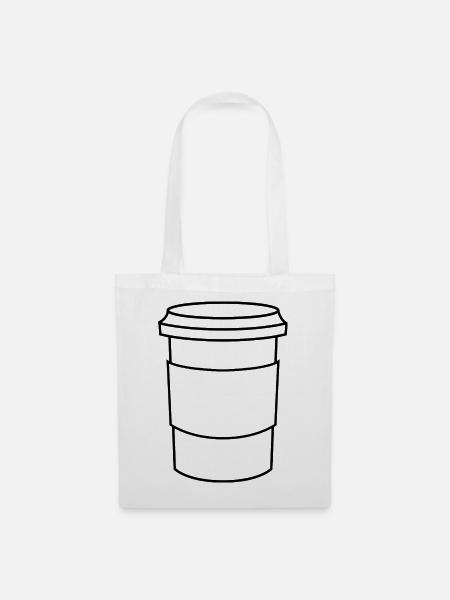 Kaffeetasse - Stoffbeutel - Weiß