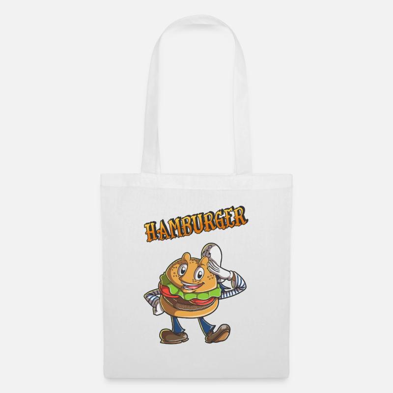 Hamburger - Stoffbeutel - Weiß