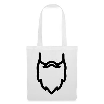 barbe - Sac en tissu - blanc - Devant