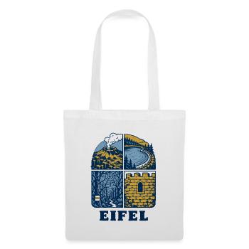 Eifel Motiv - Stoffbeutel - Weiß - Vorne