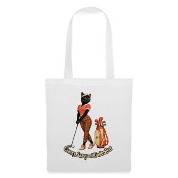 Eleganter Golfer - Stoffbeutel - Weiß - Vorne