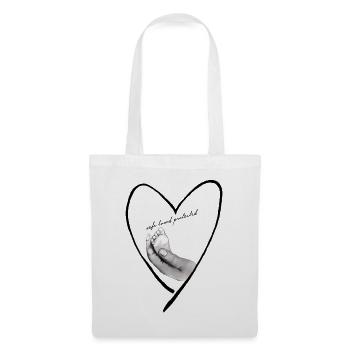 safe, loved & protected - Stoffbeutel - Weiß - Vorne