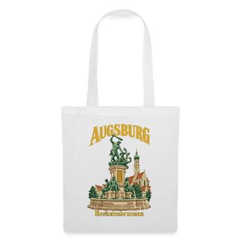 Augsburg Herkulesbrunnen - Stoffbeutel - Weiß - Vorne