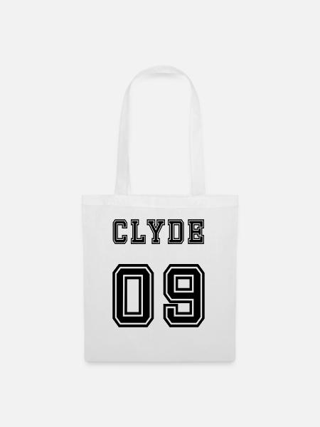 Clyde Rückseite - Stoffbeutel - Weiß