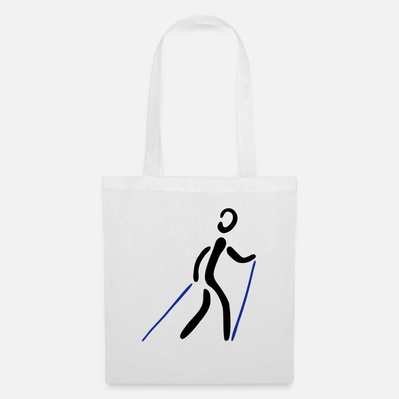 Nordic Walking 2C - Tote Bag - white